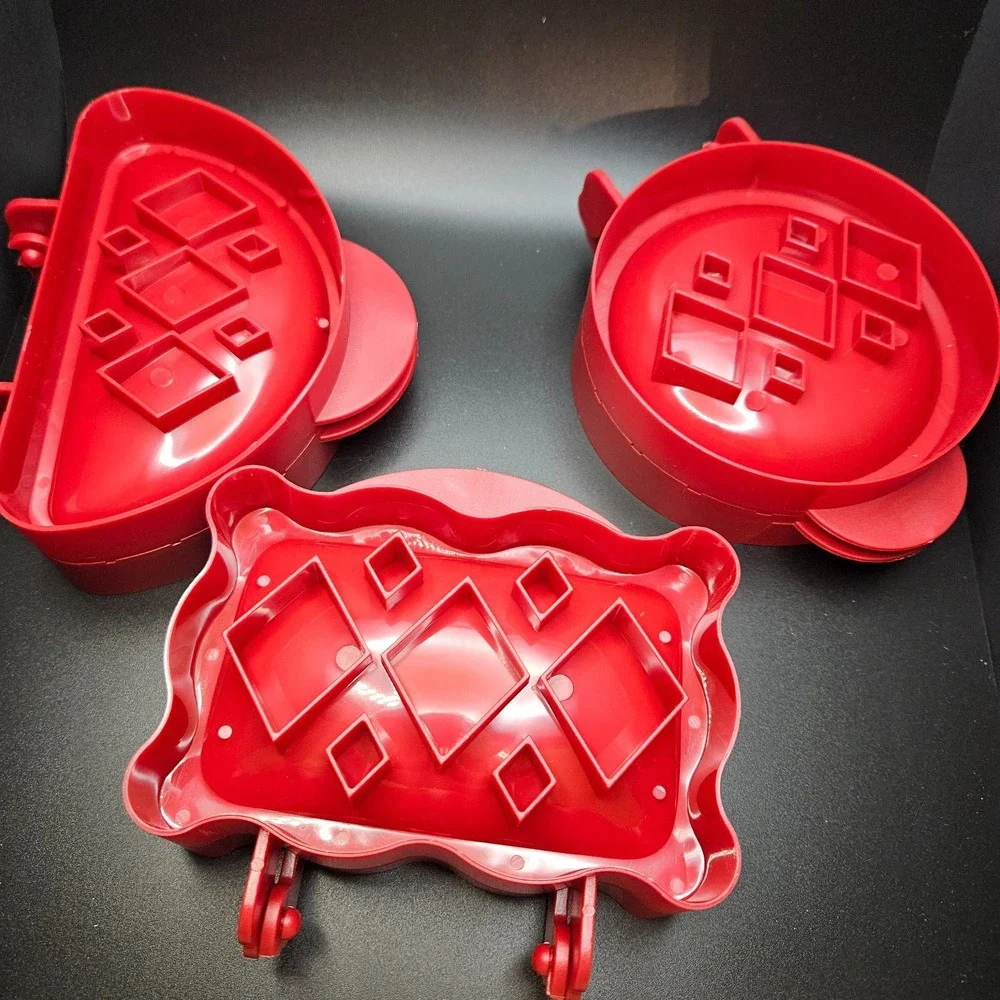 Crofton Mini Pie Molds 3 Piece Set‎ Hand Pie Press Round Rectangle Half Circle